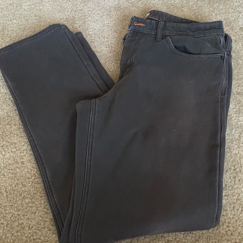 Men's Lined thick work pants.  Weatherproof.
